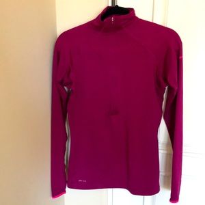 Nike deep purple/burgundy 3/4 pro Sri fit top